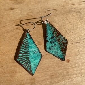 Zara turquoise and copper earrings